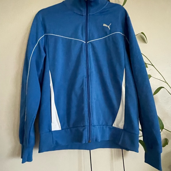 Puma sweater jacket full zip collared sweater - Picture 3 of 4